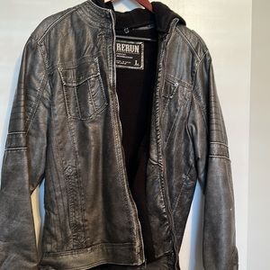 Rerun leather jacket large